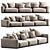 Modern Design Flexform Lario Sofa 3D model small image 1