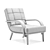 Refinished Mid Century Lounge Chair 3D model small image 2