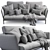 Modern Chelsea Sofa: Molteni & C Edition 3D model small image 3