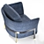 Elegant Upholstered Armchair - Timeless Design 3D model small image 5