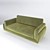 Effortlessly Elegant Olive Sofa 3D model small image 2