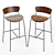 Sleek Pavilion AV7 AV9 Bar Stool 3D model small image 3