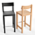 Modern Minimalist Primo Bar Stool 3D model small image 4