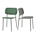 Sleek Soft Edge 10 Chair 3D model small image 3