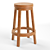 Modern Spin Counter Stool: Stylish & Functional 3D model small image 2