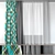 Title: Elegant Green Gabardine Curtains 3D model small image 1