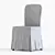 Suzie 18"h Slipcover: Stylish Set of 2 Dining Chair Covers 3D model small image 4