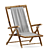 Bamboo Deck Chair: Outdoor Comfort & Style 3D model small image 1