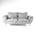 Modern Corona Sofa 3D model small image 3