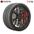 Stylish Rim and Tire Combo 3D model small image 1