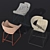 Modern Racer Style Seating 3D model small image 3