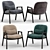 Luxurious Baltimora Velvet Armchair - Calligaris 3D model small image 1