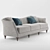 Elegant Bardot Sofa: Luxurious, Stylish 3D model small image 1