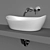 Amore Silkstone Washbasin by PAA 3D model small image 2