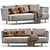 Modern Moments 3-Seater Sofa 3D model small image 1