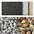 Oval Pebble Gabion for Low N5 Landscaping 3D model small image 1