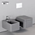 Flaminia Nile Wall-Hung WC 3D model small image 1