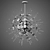 Dandelion Chandelier: Elegant Illumination 3D model small image 2
