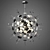 Dandelion Chandelier: Elegant Illumination 3D model small image 3