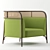 Targa Lounge: Stylish and Compact Seating 3D model small image 1