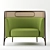 Targa Lounge: Stylish and Compact Seating 3D model small image 2
