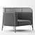 Targa Lounge: Stylish and Compact Seating 3D model small image 3