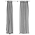 Luxurious Cotton Velvet Curtain 3D model small image 2