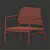 Title: Anthracite Rattan Armchair - ULRIKSBERG by IKEA 3D model small image 4