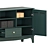 Stylish Lommarp TV Unit: Light Beige & Dark Blue-Green 3D model small image 3