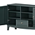 Stylish Lommarp TV Unit: Light Beige & Dark Blue-Green 3D model small image 6