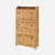 Ikea NILAND Galoshnoshka: Versatile 3-Compartment Wooden Organizer 3D model small image 1