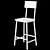 Karagach Slab Chair 3D model small image 4