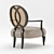 Elegant Mahogany Armchair: La Pausa 3D model small image 2