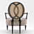 Elegant Mahogany Armchair: La Pausa 3D model small image 3