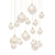 Contemporary Crystal Chandelier Set 3D model small image 5