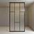 Versatile Glass Partition: Stationary & Pivot Door 3D model small image 2