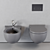 Flaminia Pinch Wall-Hung WC&Bidet 3D model small image 3