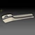 Title: Sleek L-Shaped Chrome Door Handle 3D model small image 2