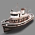 Authentic Abandoned Boat 3D model small image 1