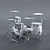 Dynamic Beats: Tama Performer Drum Kit 3D model small image 5