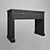 Estate Console Table 125cm Black 3D model small image 1