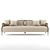 Elegant Feraud Mahogany Sofa 3D model small image 1