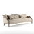 Elegant Feraud Mahogany Sofa 3D model small image 2