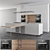 Sleek Poliform White Kitchen 3D model small image 1