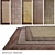 DOVLET HOUSE Silk & Wool Carpets (5 pcs) - Part 480 3D model small image 1