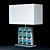 Modern Square Table Lamp by Adler 3D model small image 1