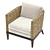 PALECEK Cameron Lounge Chair: Elegant and Stylish 3D model small image 2