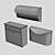 Triple Mailbox Set: Stylish and Convenient 3D model small image 2