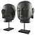 Smiling Buddha Head Decor Sculpture 3D model small image 1