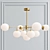 Elegant Starburst Chandelier Lights 3D model small image 4